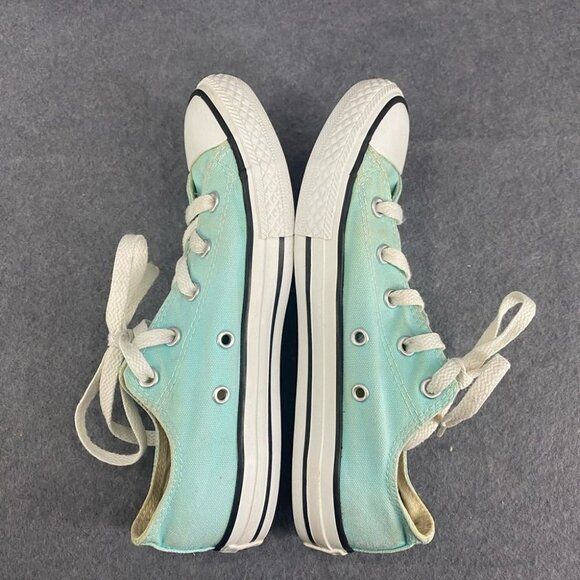 Converse Light Turquoise Low Top Sneakers Youth Size 3 - Picture 11 of 14